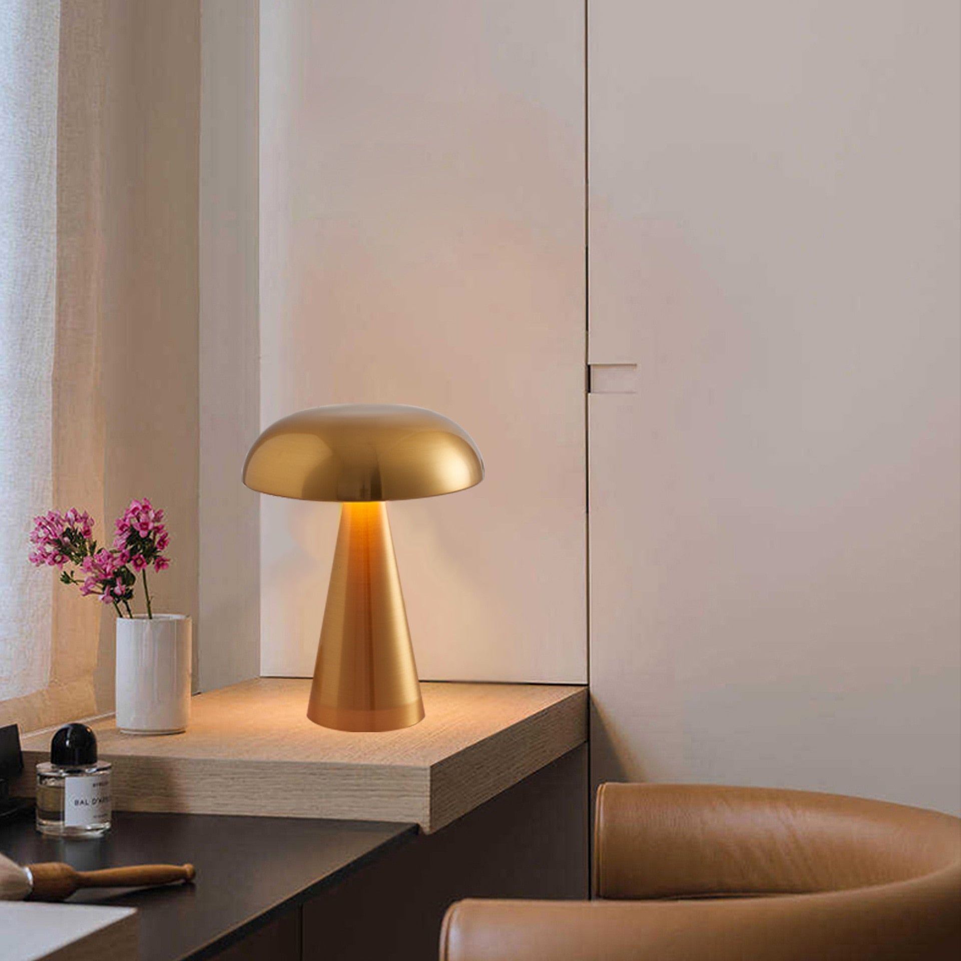 SkandiShop mushroom LED Table Lamps Touch Dimming